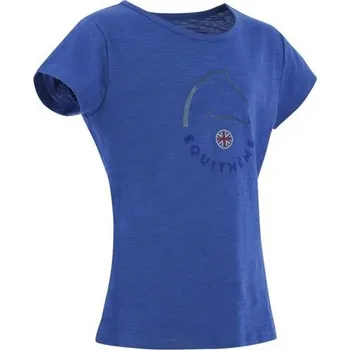 Dětské triko Equitheme Claire, královsky modré - 12 let