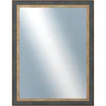 DANTIK - Zrcadlo v rámu 70x90 | ZVRATNÁ modrozlatá plast