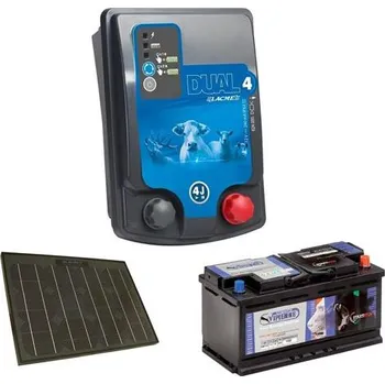 Ohradník Sada elektrického ohradníku LACME DUAL 4 + solární panel 33 W + akumulátor 70 Ah