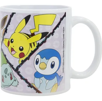 Keramický hrnek 325 ml - Pokémon Pikachu, Piplup, Charmander, Bulbasaur, Eevee