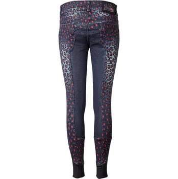 Jezdecké kalhoty Dětské rajtky Harrys Horse LouLou Malta, denimové s potiskem - vel. 164