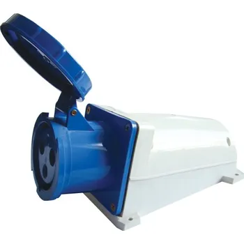 Elektrická zásuvka Tracon TICS-143 Nástěnná průmyslová zásuvka 125A, 250V, 2P+E, 6h, IP67 (Tracon TICS-143)