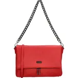 Červená crossbody kabelka s řetízkem "Elysia"