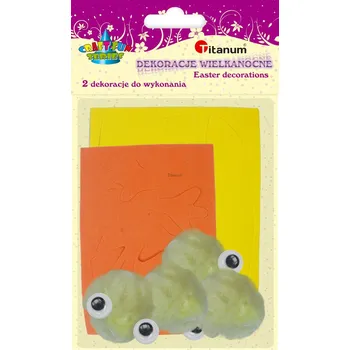 kreativní sada Pěnov. sada+bambulky, kuřátko