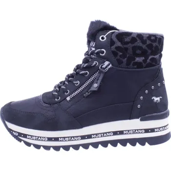 Dívčí obuv Boty MUSTANG černé dámské zimní sněhule Velikost: 37