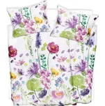 SCANquilt povlečení SATÉN TENCEL DESIGN florisa bílopestrá 240 x 200/70 x 90 cm 183866817