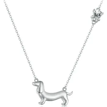 Šperk For Silver Stříbrný náhrdelník Jezevčík 69391 Stříbrná