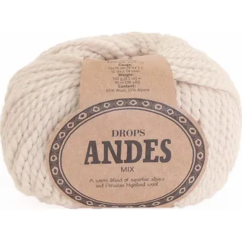 Volný čas Příze Drops Andes mix 0206 - béžová