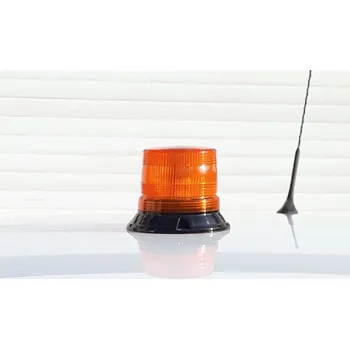 Maják ARMAS MCL - Mini maják kulatý 12 LED, ORANŽOVÝ 12/24V