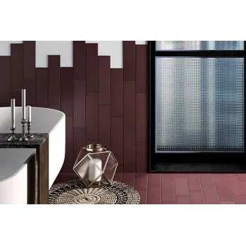 Dlažba EQUIPE STROMBOLI AD317 9,2 cm x 36,8 cm x 0,8 cm červená 0,65 m2