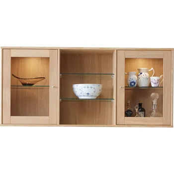 Knihovna Závěsná vitrína s osvětlením v dekoru dubu 133x61 cm Mistral - Hammel Furniture ID_1520914