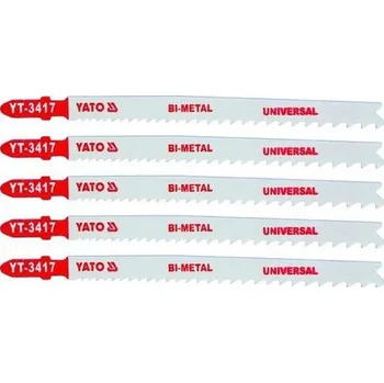 Příslušenství k pile Yato List pilový do přímočaré pily 130 mm UNI TPI10-5 5 ks Bi-Metal