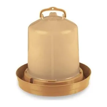 napáječka pro hospodářská zvířata Napáječka pro drůbež Premium s bajonetem, zátkou a držadlem, zlatá - 8 l