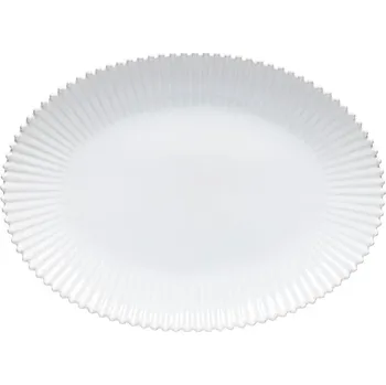 Talíř Bílý servírovací talíř z kameniny 37x51 cm Pearl – Costa Nova ID_804994