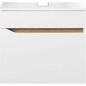 Koupelnový nábytek Bílá nízká závěsná skříňka bez umyvadla 60x53 cm Set 857 – Pelipal ID_1657990