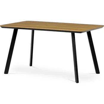 Jídelní stůl Stůl jídelní dub/černá HT-531 OAK