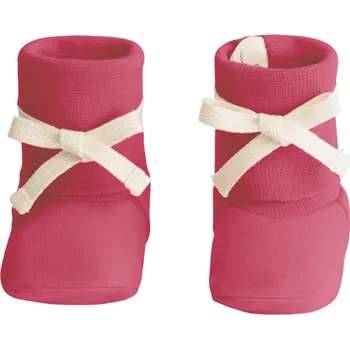 Capáčky GRAY LABEL Ponožkové botičky GOTS - Cherry Velikost: 6-12m