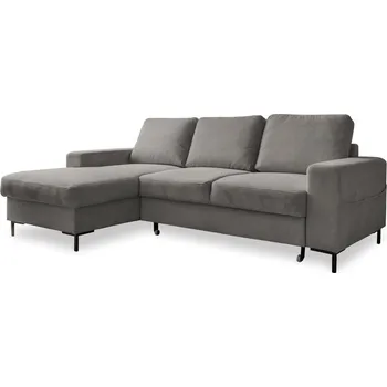 Pohovka Šedá manšestrová rozkládací rohová pohovka (levý roh) Lofty Lilly – Miuform ID_1681346