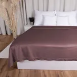 Sametový přehoz na postel Velvet Premium SVP-019 Hnědofialový 140x200 cm