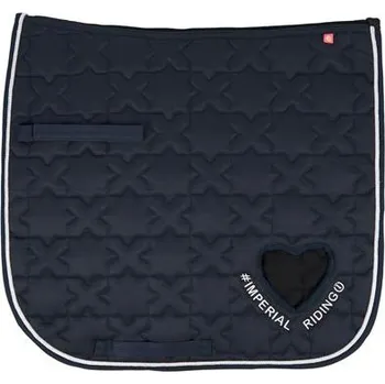 Drezurní podsedlová dečka Imperial Riding se srdcem, Pony, DR - modrá