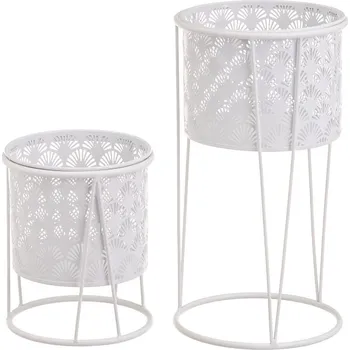 Květináč Kovové stojany na květiny v sadě 2 ks ø 22 cm (výška 40 cm) – Casa Selección ID_1707624