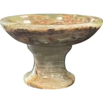 Mani Bhadra Mani Bhadra Kadidelnice Miska pro vykuřování Onyx (natural), Ø 9,5 cm