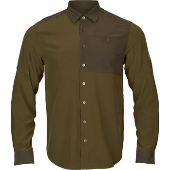 Pánská košile HÄRKILA - Logmar letní košile pánská Dark olive-Willow green Zelená XXXL