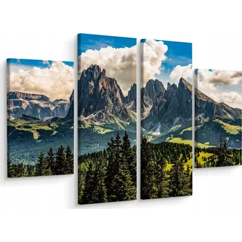 Obraz Čtyřdílný obraz STROMY Hory Nebe Příroda 200x150