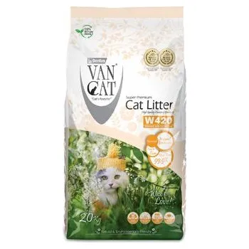 Podestýlka pro kočku Podestýlka Vancat 20kg Natural W420 2,00-4,00mm