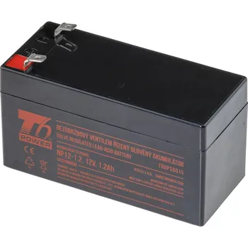 Akumulátor T6 Power NP12-1.2, 12V, 1,2Ah, F1