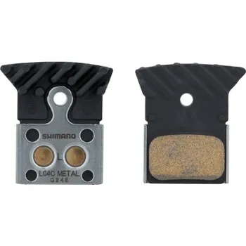 Brzda na kolo brzdové destičky SHIMANO L04C-MF (s chladičem) - , Sintrované