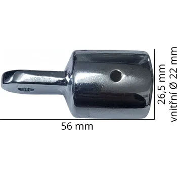 Stínicí plachta Nerezová koncovka s okem - bez vrutu