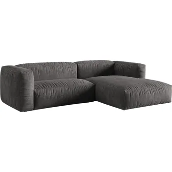 Pohovka Micadoni Sametová rohová pohovka Martina 280 cm, pravá