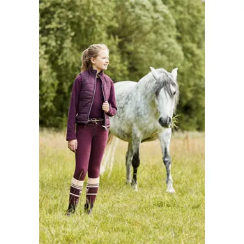 Jezdecké kalhoty Dětské rajtky Horze Monster, vínové - vel. 150