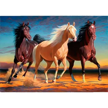 Diamantové malování Titanum Diamantové malování, obrázek, KONĚ V POUŠTI, 30x40cm, 1 bal.