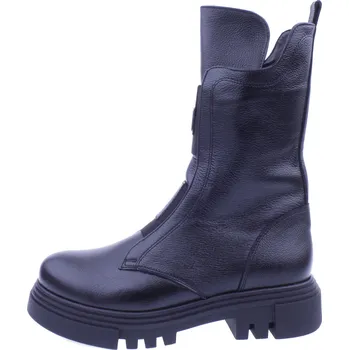 Dámské kozačky OBUV JANA ČR Boty JANA 3349 černé dámské kožené kozačky Velikost: 38