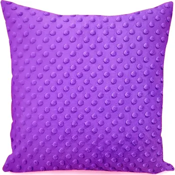 Příze Povlak na polštářek mikroplyš 40X40 cm, barva Fialová