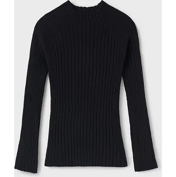 Dívčí svetr Mayoral Pletený svetr 7040, 7001 barva: černá, Rozměr: 157 (14 let)