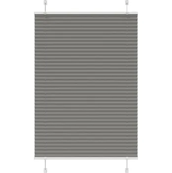 Roleta vidaXL Plisovaná roleta 95x150 cm Šířka látky 94,4 cm [4015193] Barva: antracitová