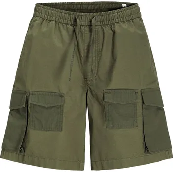 Pánské kalhoty Jack and Jones Junior Alfie Cargo Shorts Dusty Olive S