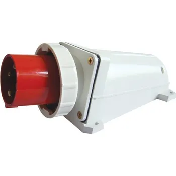 Elektrická zásuvka Tracon TICS-534 Nástěnná průmyslová přívodka 63A, 400V, 3P+E, 6h, IP67 (Tracon TICS-534)