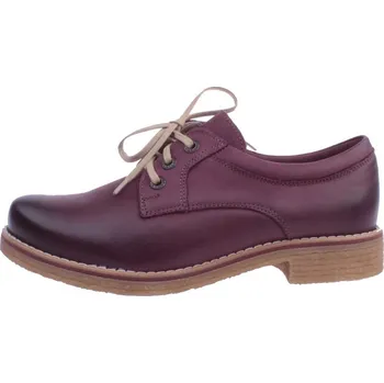 Dámské polobotky OBUV JANA ČR Boty JANA 656 fialové dámské kožené polobotky Velikost: 38