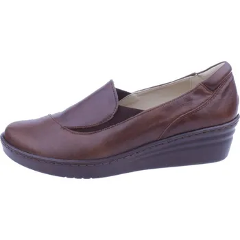 Dámské polobotky OBUV JANA ČR Boty JANA 2928 hnědé dámské kožené polobotky Velikost: 41