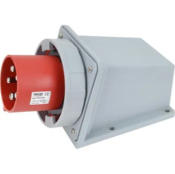 Elektrická zásuvka Tracon TICS-545 Nástěnná průmyslová přívodka 125A, 400V, 3P+N+E, 6h, IP67 (Tracon TICS-545)