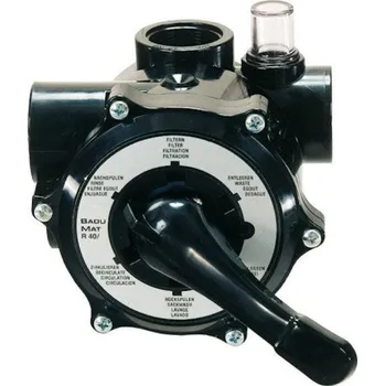 Bazénová filtrace Behncke manuální 6-ti cestný zpětný proplachovací ventil R 2 ", všechna připojení otevřená