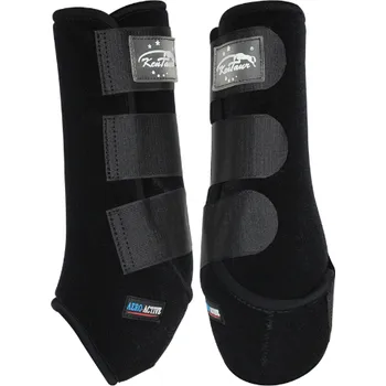 Koňské kamaše Přední neoprenové chrániče Velcro Kentaur, černé - černé, vel. 1