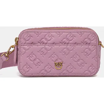 Kabelka Kožená kabelka Pinko růžová barva, 104292 A1YB 104292.A1YB 30X, vel. ONE SIZE