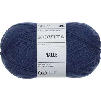 Příze Novita Nalle 147 Tmavě modrá (Ponožková příze Nalle Stromschnelle)