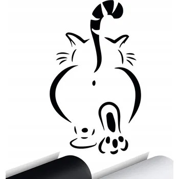 Samolepicí dekorace na vozidlo NÁLEPKA na auto KOČKA KOTĚ KITTY CAT 15x9 cm