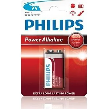 Článková baterie Philips baterie 9V PowerLife, alkalická - 1ks